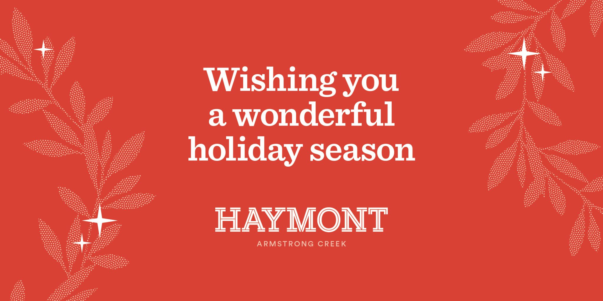 Wishing You A Wonderful Holiday Season!