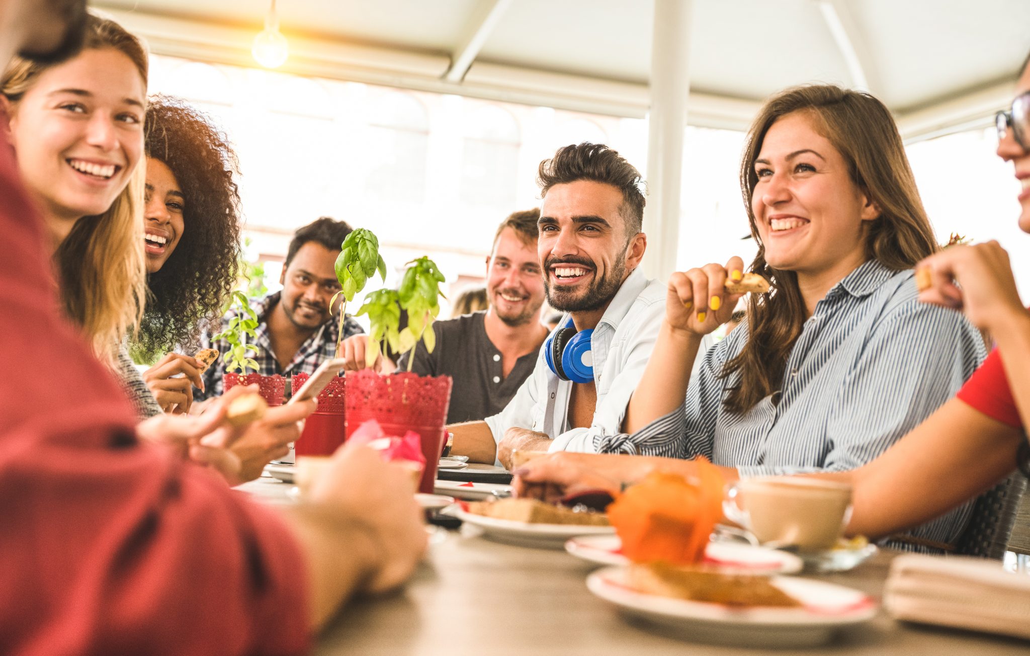 Friends gather for lunch at Haymont